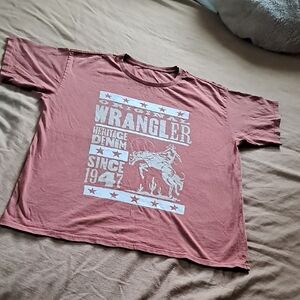 Wrangler Western Graphic Tee in Terra Cotta